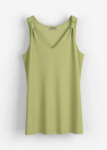 Long débardeur en viscose et lin, bonprix
