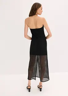 Robe col Bardot avec dentelle, bonprix