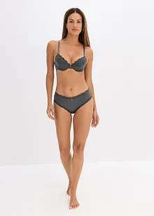 Soutien-gorge à coques satin et dentelle, bonprix