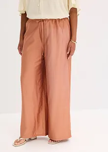 Pantalon palazzo aspect brillant, bonprix