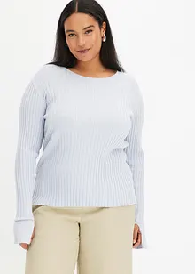 T-shirt en maille côtelée, bonprix