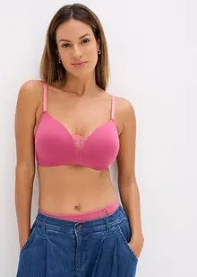 Lot de 2 soutiens-gorge coton à coques sans armatures, bonprix
