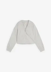 Sweat zippé en viscose mélangée un peu brillante, bonprix