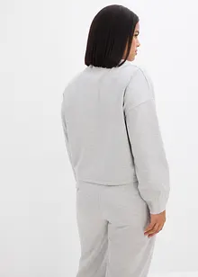 Sweat zippé en viscose mélangée un peu brillante, bonprix