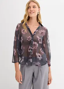 Blouse oversize en crêpe léger, bonprix