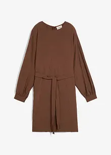 Robe courte et texturée en viscose extensible, bonprix