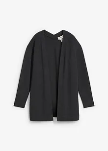 Long gilet molletonné en coton mélangé, bonprix