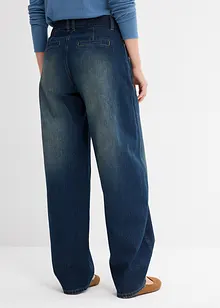 Jean Barrel taille mi-haute avec ceinture, bonprix