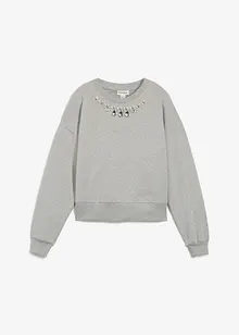 Sweat oversize avec détail strass, bonprix