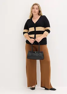 Gilet rayé en maille de coton, bonprix