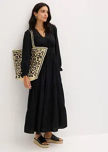 Robe longue avec dentelle, bonprix
