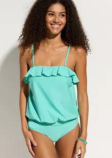 Tankini bandeau (ens. 2 pces) avec bretelles multipositions, bonprix