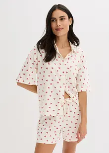 Pyjashort oversize en coton flammé, bonprix