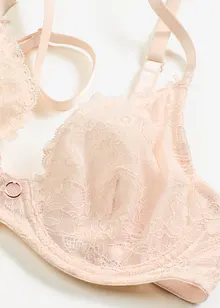 Soutien-gorge triangle avec dentelle florale, bonprix
