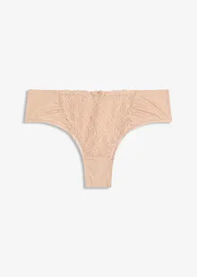 Slip brésilien à broderies florales, bonprix