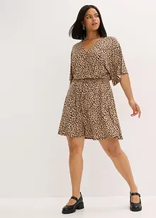 Robe en jersey style portefeuille, bonprix
