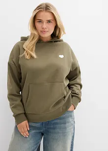 Sweat à capuche en coton mélangé, bonprix