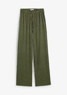 Pantalon en jersey crêpe texturé, bonprix