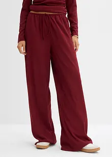 Pantalon jogger en crêpe texturé, bonprix