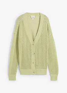Gilet en maille ajourée, bonprix