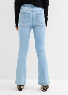 Lot de 2 jeans extensibles, taille mi haute, bonprix