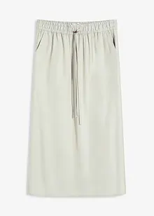 Jupe midi en matière satinée, bonprix