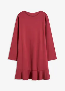 Robe courte à base volantée en jersey Milano, bonprix
