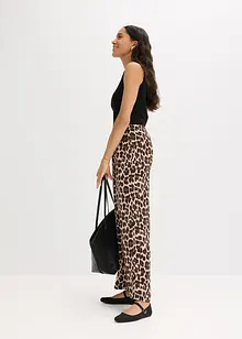 Pantalon palazzo en satin fluide, bonprix