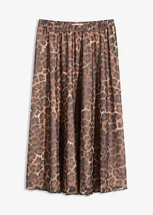 Jupe midi en mesh doux, bonprix