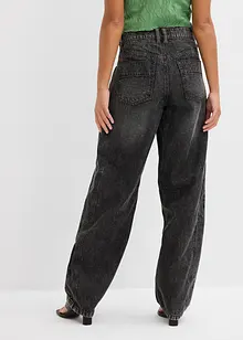 Jean balloon taille mi-haute, super doux, bonprix