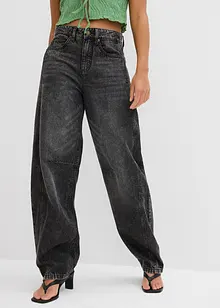 Jean balloon taille mi-haute, super doux, bonprix