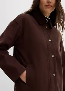 Veste en twill avec col en velours côtelé, bonprix