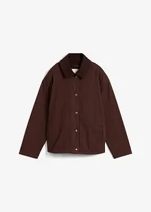 Veste en twill avec col en velours côtelé, bonprix