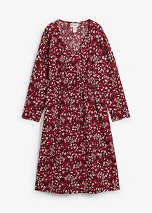 Robe en jersey crêpe gaufré, bonprix