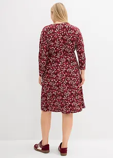 Robe en jersey crêpe gaufré, bonprix