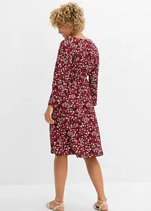 Robe en jersey crêpe gaufré, bonprix