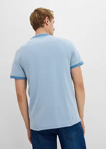 Polo en maille piquée à col zippé, bonprix