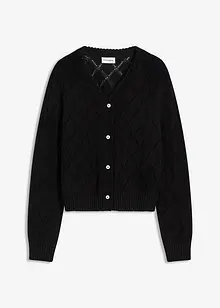 Gilet en maille ajourée, bonprix