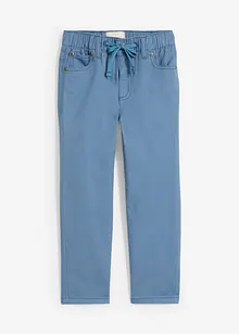 Pantalon droit taille élastiquée 100% coton, Regular, bonprix
