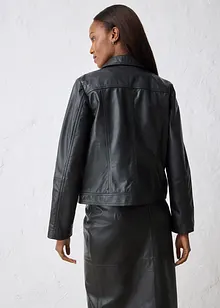 Veste en cuir, bonprix