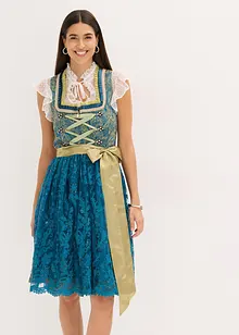 Dirndl avec tablier à sequins (ens. 2 pces), bonprix