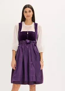 Dirndl avec velours en longueur midi (ens. 2 pces), bonprix