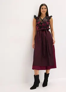 Dirndl avec velours en longueur midi (ens. 2 pces), bonprix