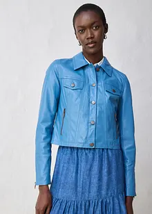 Veste en cuir, bonprix