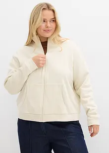 Sweat zippé 100% coton, bonprix