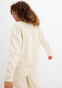 Sweat zippé 100% coton, bonprix
