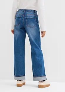 Jean large taille basse, bonprix