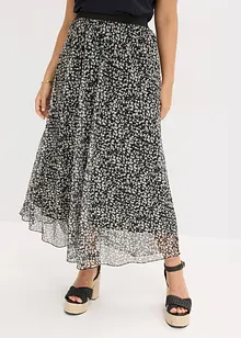 Jupe en jersey et mesh, bonprix