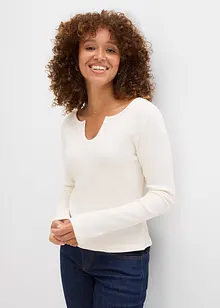 T-shirt côtelé 100% coton, bonprix