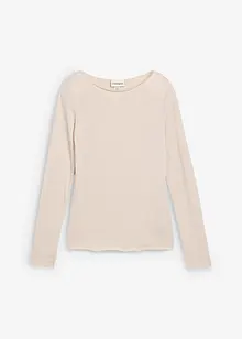 T-shirt manches longues léger à col bateau, bonprix
